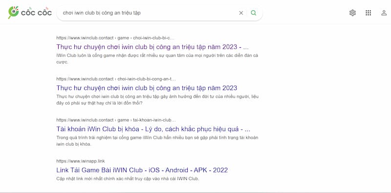 chơi iwin club bị công an triệu tập